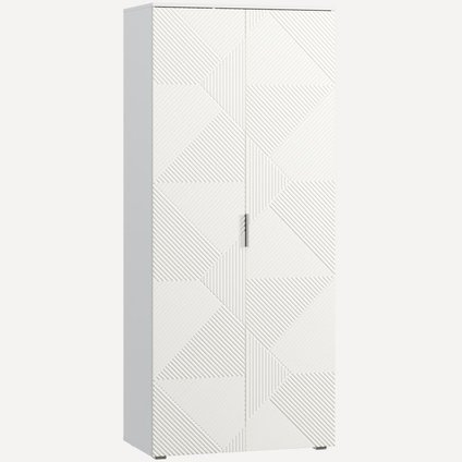 Распашной шкаф Шелтон-2 Milk уценка