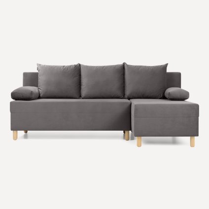 Диван угловой Амрано Velvet Grey