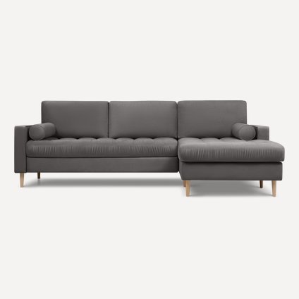 Диван угловой Плэнтис Velvet Grey