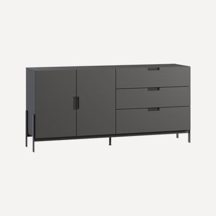 Тумба Лигес 183x87 Графитовый