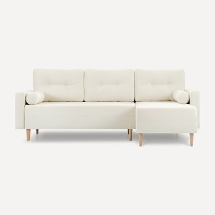 Диван угловой Нумо Velvet White