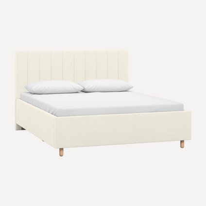 Кровать Адель 140 Velvet White
