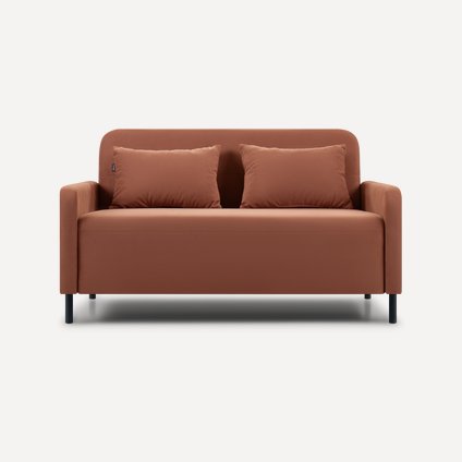 Диван прямой Филс-Мини 140 Велюр Терракотовый