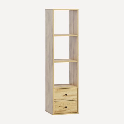 Стеллаж Кейн 2-39x149 Дуб Золотистый