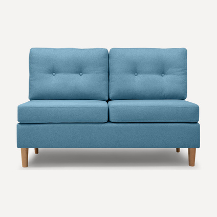 Диван прямой Динс-1 Textile Blue