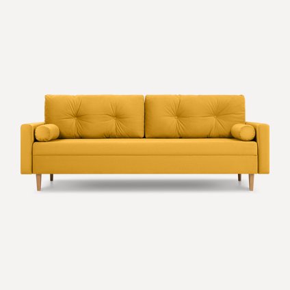 Диван прямой Нумо Velvet Yellow