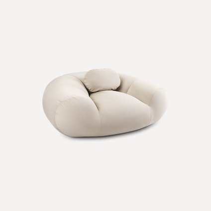 Пуф Тут Рядом Красавчик Мини Велюр Молочный