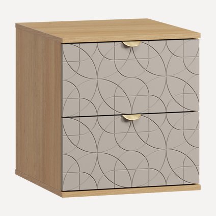 Тумба прикроватная Монблан-1 Lunge Santiago Oak