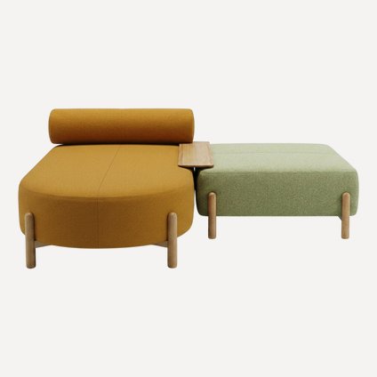 Диван прямой Альди Textile Grass Yellow распродажа