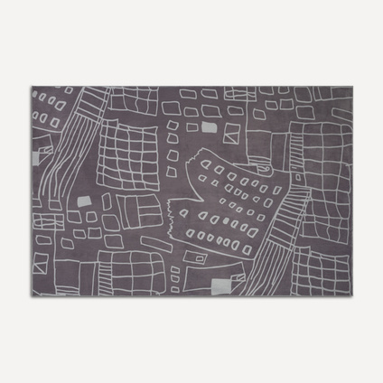 Ковер Тут Рядом Неожиданно Графитовый 160x230