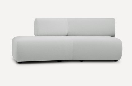 Диван прямой Маиль-3НРЛ Textile Silver