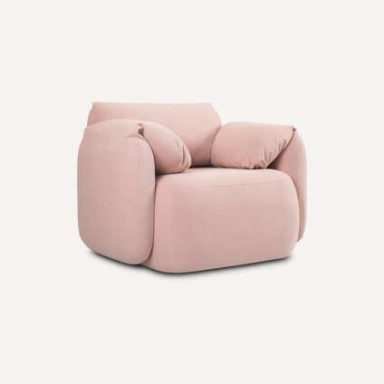Кресло Тут Рядом Обнимаемся Вельвет Розовый