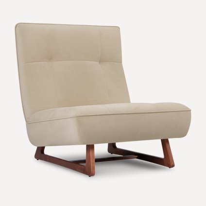 Кресло Рибс Velvet Beige