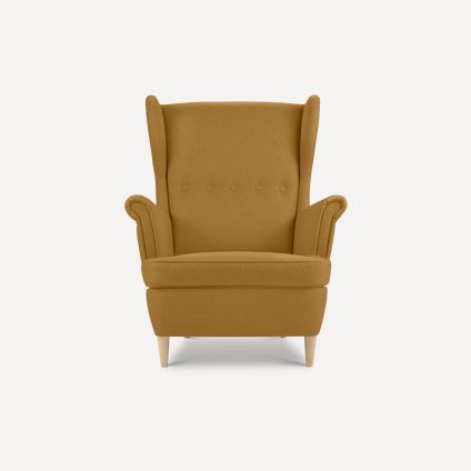 Кресло Дженкс Рогожка Желтый