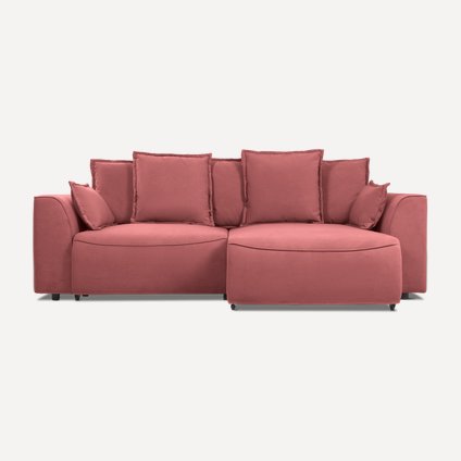 Диван угловой Напа Velvet Corall