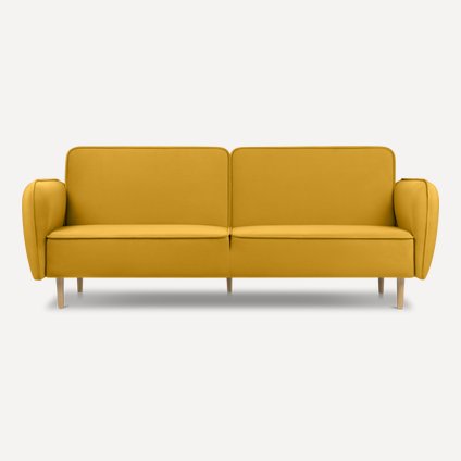 Диван прямой Эрвика Velvet Yellow