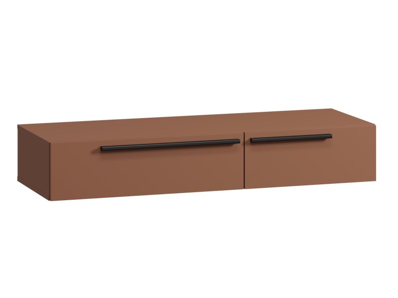 ТВ-тумба подвесная Кимбол 120x20 Терракотовый