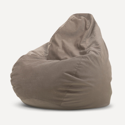Кресло-мешок Рокси L Velvet Beige