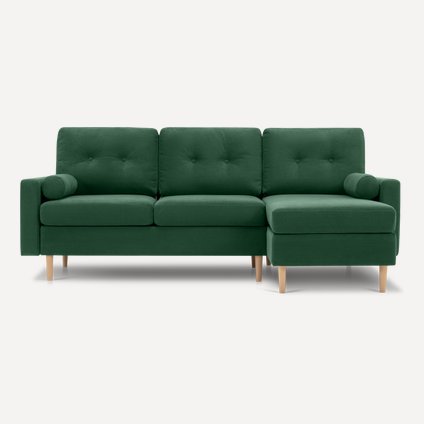 Диван угловой Динс Velvet Emerald