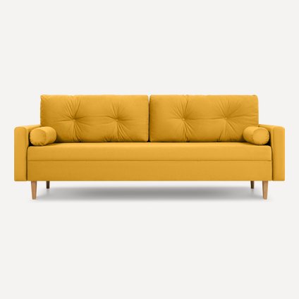 Диван прямой Нумо Velvet Yellow