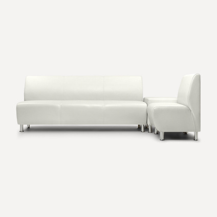 Кожаный модульный диван Крокус-2 White