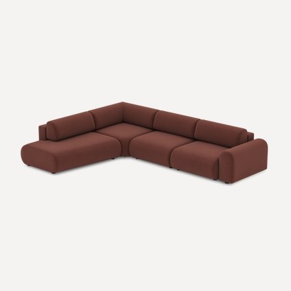 Диван модульный Маиль-5 Textile Marsala