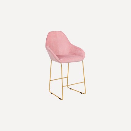 Стул полубарный Кент-5 Velvet Pink