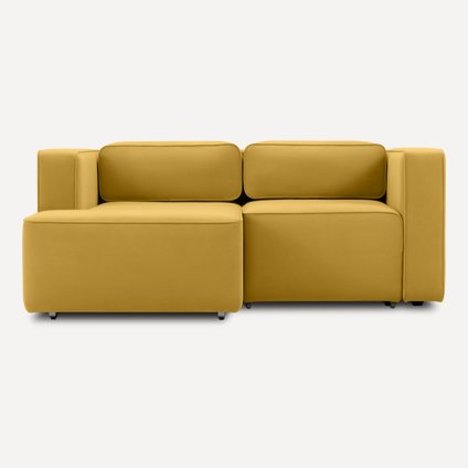 Диван угловой Аронт Мини Velvet Yellow