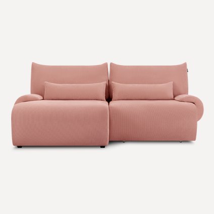 Диван угловой Аллаум Вельвет Розовый