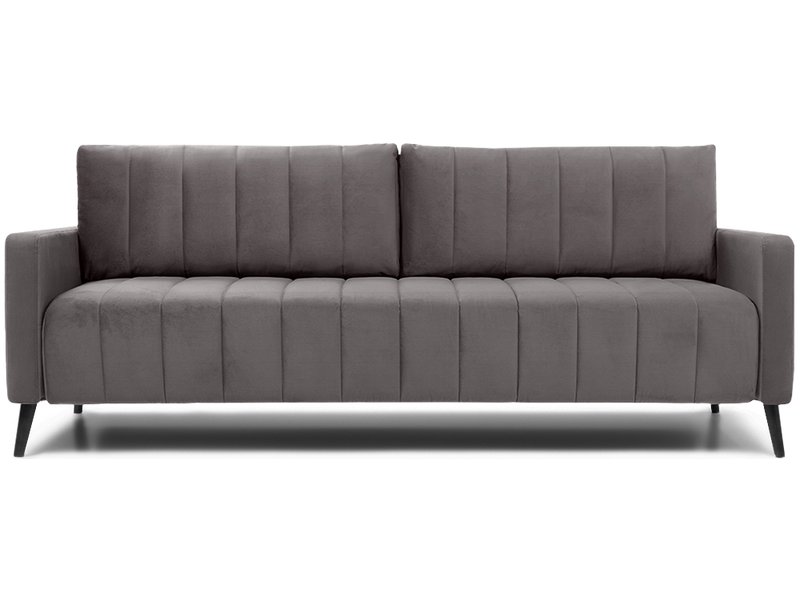 Диван прямой Маркфул Велюр Серый