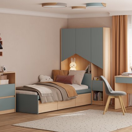 Модульная детская Пенни-2 Plywood Mint