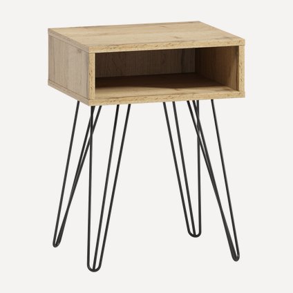 Тумба прикроватная Ивейн-4 Iron Open Wood Simple