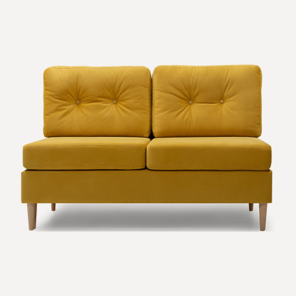 Диван прямой Динс-1 Velvet Yellow