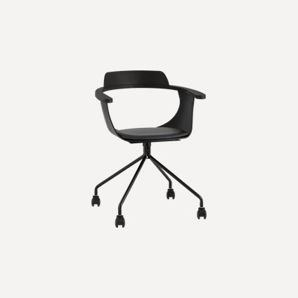 Офисное кресло Джефри Экокожа Черный