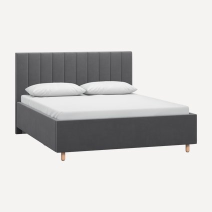 Кровать Адель 140 Velvet Grey