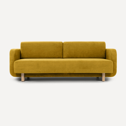 Диван прямой Кайли Velvet Yellow