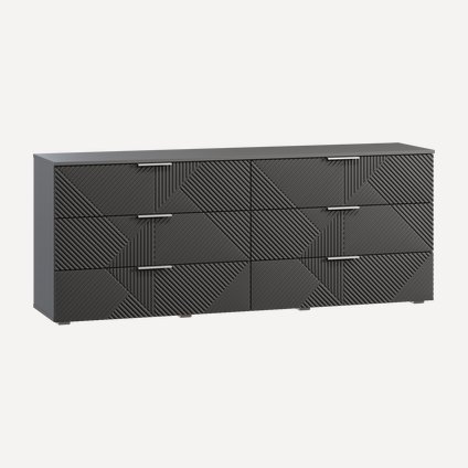 Комод Шелтон 183x73 Графитовый