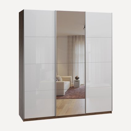 Шкаф-купе Орест-3-210-230 Glass Дуб Табачный