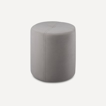 Пуф Кофи Велюр Светло-серый
