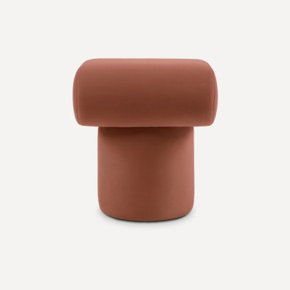 Пуф Плум Велюр Терракотовый