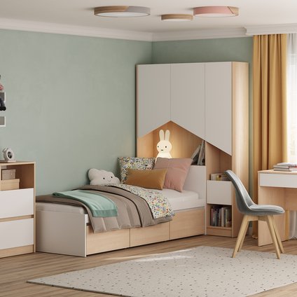 Модульная детская Пенни 2 Белый/Береза