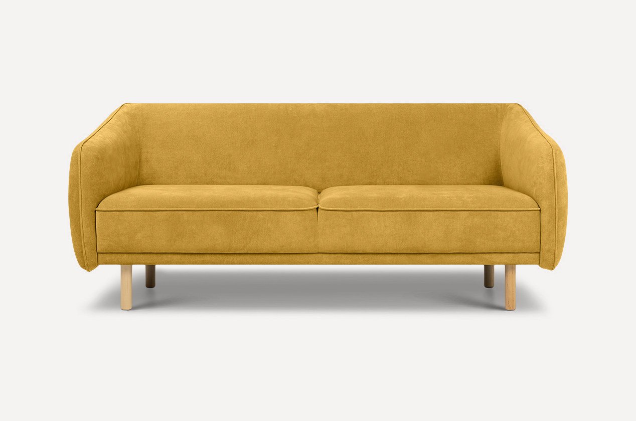 Диван прямой Коренс-3 Happy Yellow - фото 1 Диван прямой Коренс-3 Happy Yellow - фото 1