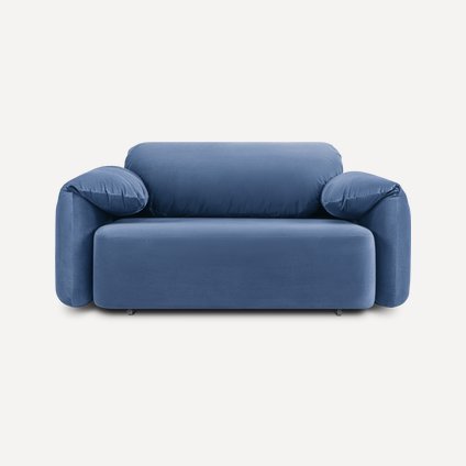 Диван прямой Тут Рядом Обнимаемся 140 Велюр Голубой