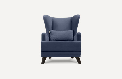 Кресло Оксфорд Velvet Navy Blue