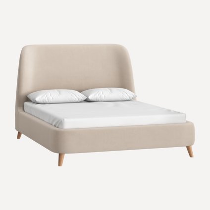 Кровать Молсон 140 Velvet Light
