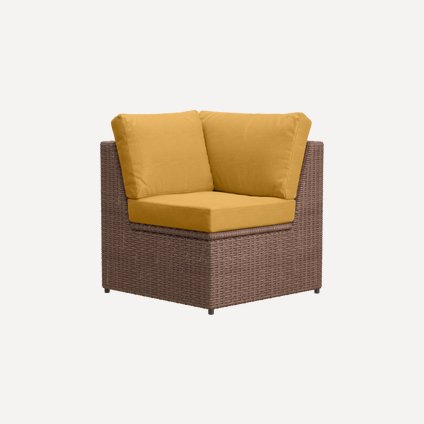 Угловое кресло Брайт-B Textile Yellow