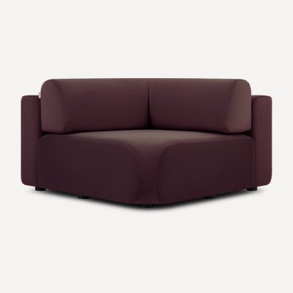 Угловое кресло Маиль-1 Velvet Wine