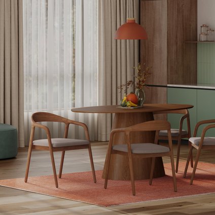 Обеденная группа Лори-2 Walnut