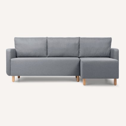 Диван угловой Беллер Textile Silver