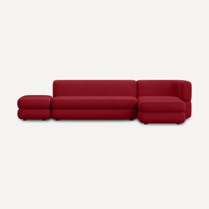 Диван модульный Brera-6 Velour Cherry